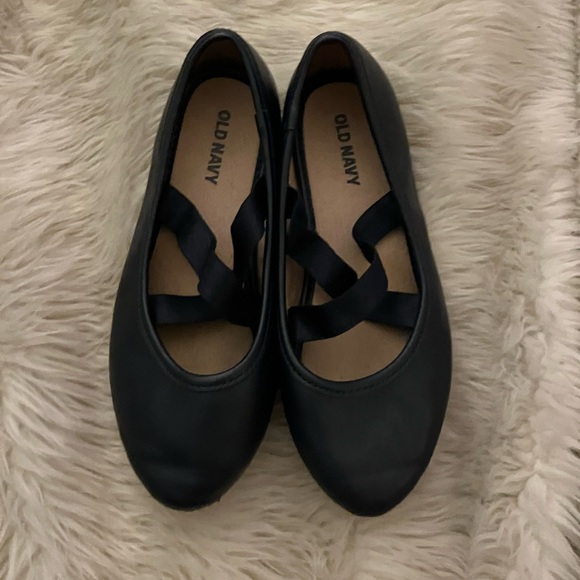 Girls Size 13 Navy Ballet Slip Ons from Old Navy, worn 2x. dress up or school - Picture 3 of 5